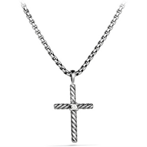 Cross Necklace with Diamond [2YCRS0033]