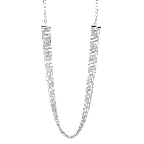Necklace in Sterling Silver and Rhodium Plate [2YLNK0217]