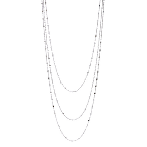 Three Strand Necklace in Sterling Silver and [2YLNK0211]