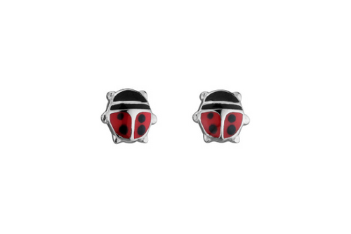 Red Ladybug Earrings [2YSEA0850]