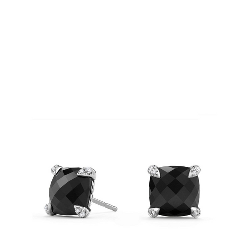 Chatelaine Stud Earrings with Black Onyx [2YSEA1924]