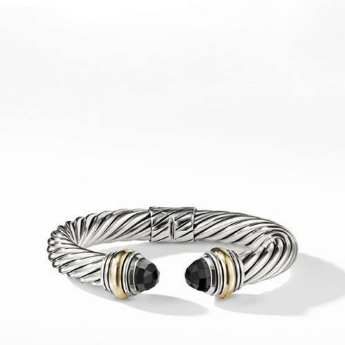 Cable Classics Bracelet with Black Onyx and 1 [2YSGB0153]