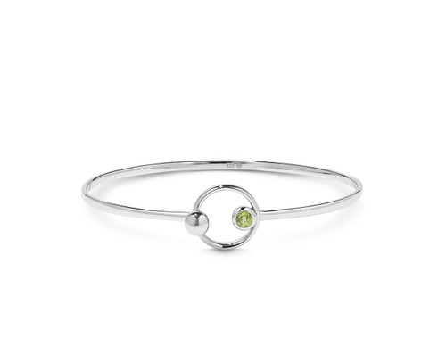 Peridot Bangle Bracelet [2YSGB0278]