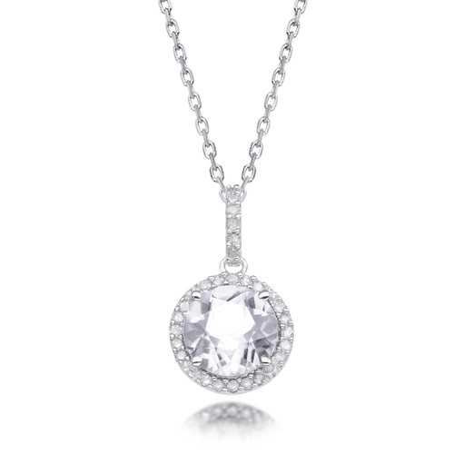 Gemstone Pendant in Sterling Silver [2YSGD0315]