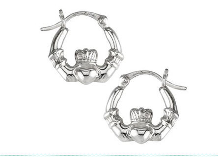 Claddagh Hoop Earrings [2YSHP0256]