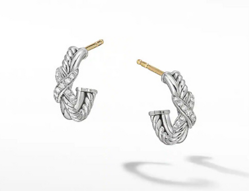 Hoop Earrings in Sterling Silver [2YSHP0563]