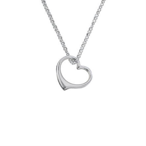Open Heart Pendant With Chain [2YSNK7418]
