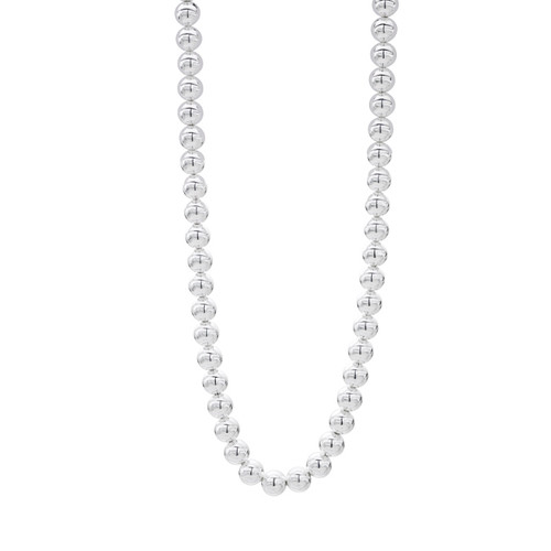 Sterling Silver Bead Necklace [2YSNK9031]