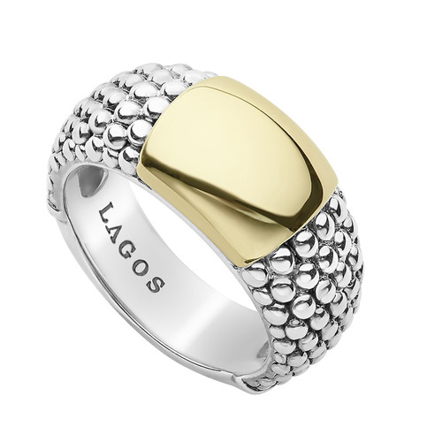 GOLD STATION CAVIAR RING [2YSRG5480]