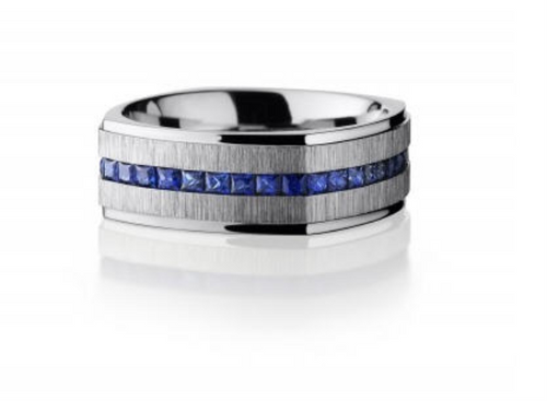 Colbalt Chrome Wedding Ring [3WMIS0657]