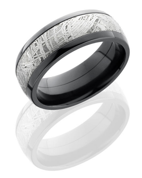 Black Zirconium Wedding Ring [3WMIS0661]