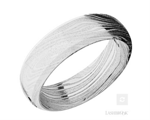 Damascus Steel Wedding Ring [3WMIS1146]