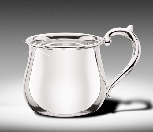 Sterling Silver Bulged Baby Cup [5ACHI0353]
