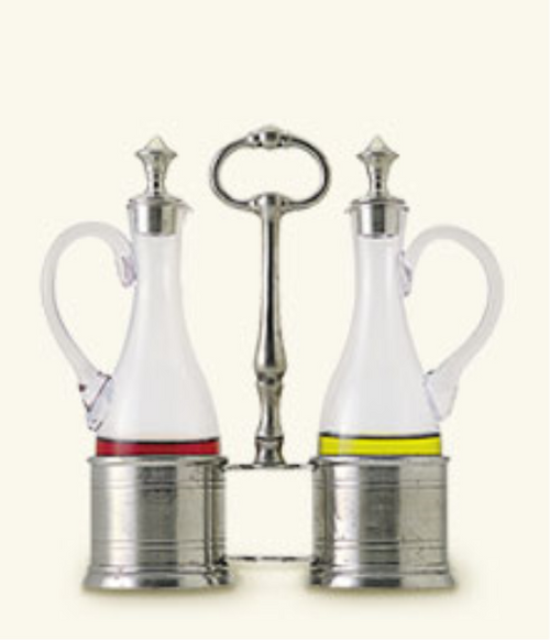 Match Pewter Oli and Vinegar Set With Pewter [5PHOL0680]