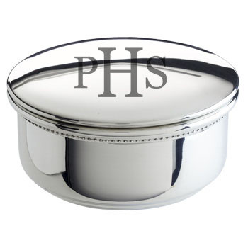 Engravable Round Pewter Box [5PHOL1002]