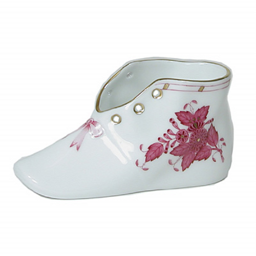 Chinese Bouquet Raspberry Baby Shoe [6GIFF3044]