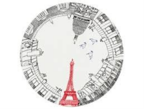 Faience Paris Cake Platter [6GIFT4169]
