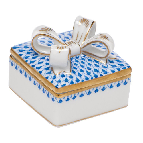 Blue Box With Bow [6GIFT3883]