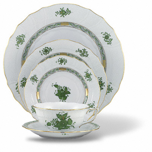 Chinese Bouquet Green Tea Saucer [6HEGR1107]