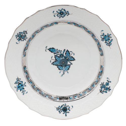 Chinese Bouquet Turquoise Salad Plate [6HETP1103]