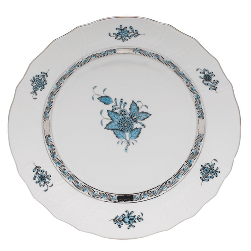 Chinese Bouquet Turquoise Dinner Plate [6HETP1102]