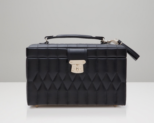 Jewelry Chest in Black Leather [8LJCH0121]
