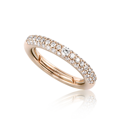 Rose Gold & Diamond Ring [JRBND0108]