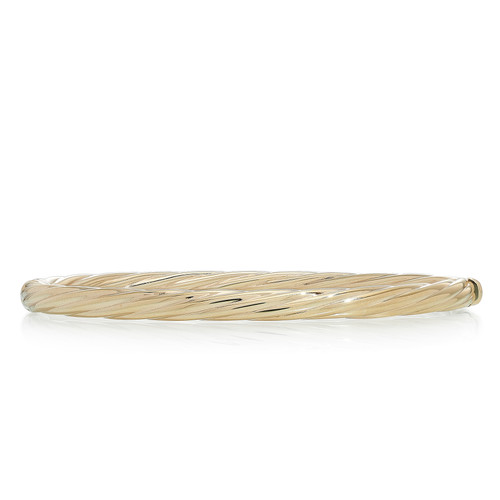 Gold Twisted Bangle Bracelet [JBBAC0027]
