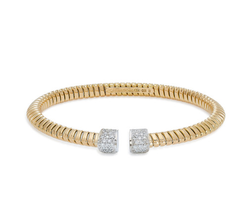 Gold and Diamond Bangle Bracelet [JBBAC0053]