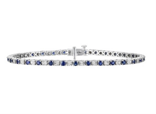 Sapphire and Diamond Bracelet  [JBLIN0022]