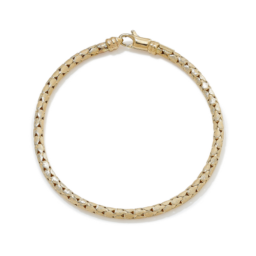 Gold Box Chain Bracelet [JBOTH0072]