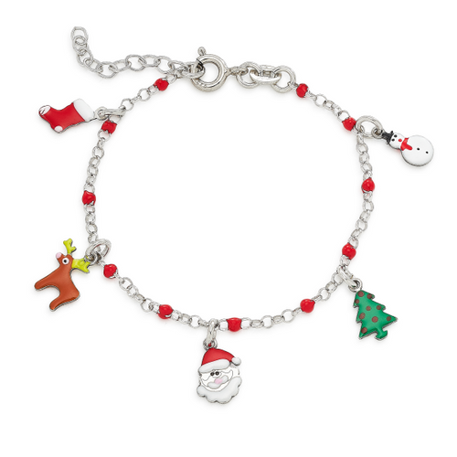 Enamel Christmas Charm Bracelet [JBOTH0197]