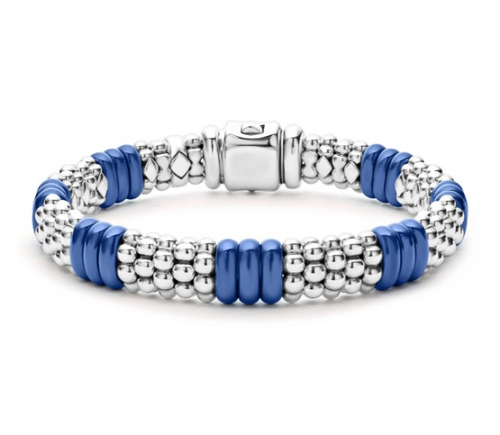 Blue Caviar Ceramic Beaded Bracelet [JBOTH0225]