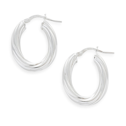 Twisted Hoop Earrings [JEHOP0069]