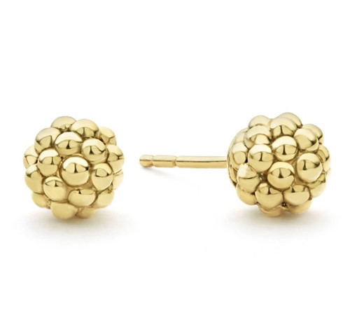 Gold Beaded Stud Earrings [JESTD0084]