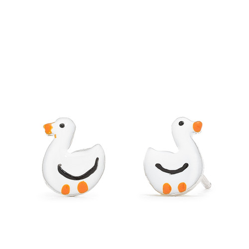 Enamel Duck Earrings [JESTD0079]