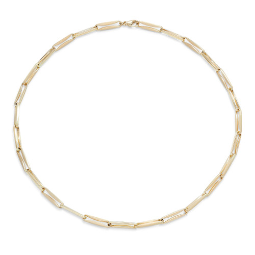 Gold Paperclip Necklace [JNOTH0054]