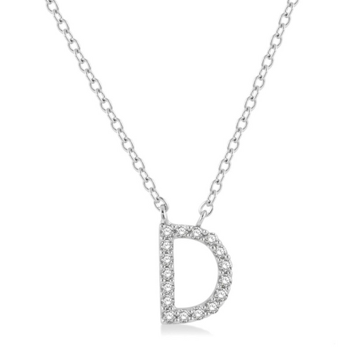 Diamond "D" Initial Pendant [JNOTH0142]