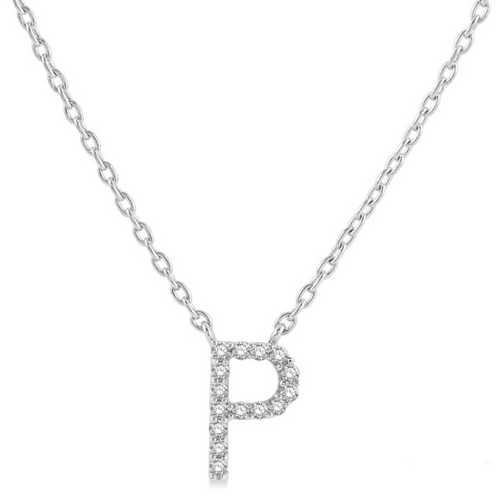 Diamond "P" Initial Pendant [JNOTH0147]