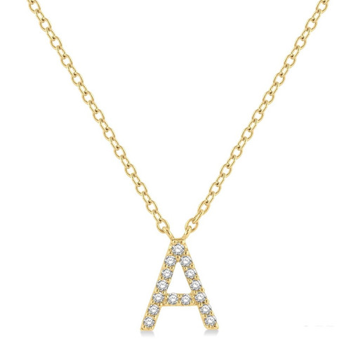 Diamond "A" Initial Pendant [JNOTH0155]