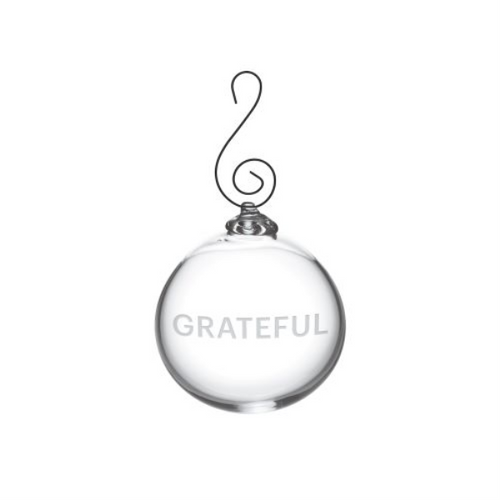 lLOVEYOURBRAIN Grateful Ornament [8CORN0116]