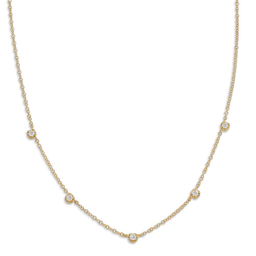 Diamond Station Necklace [1NDBY0203]
