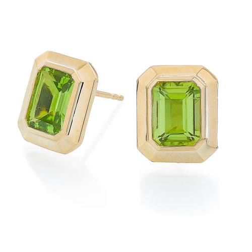 Peridot Stud Earrings [2EPER0191]