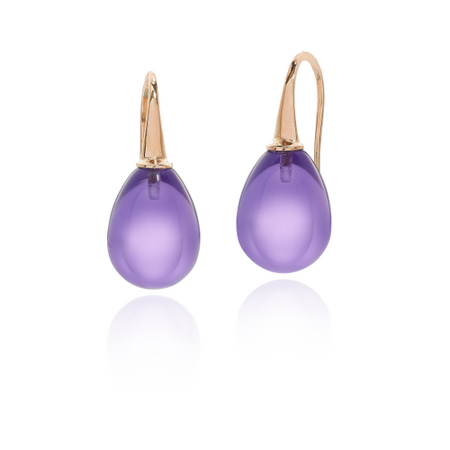 Rose Gold & Amethyst Earrings [JEOTH0024]