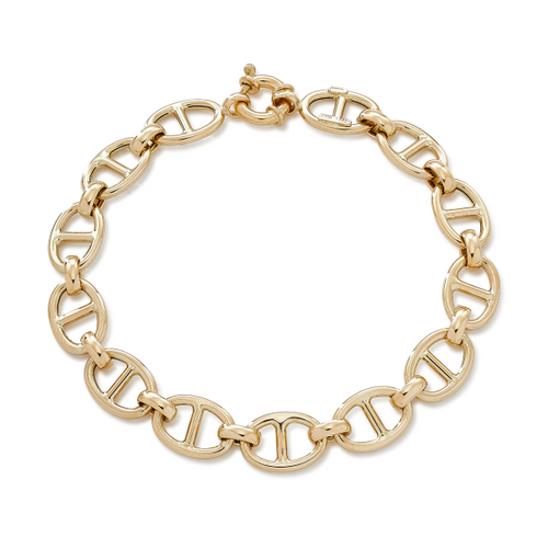 Gold Anchor Link Bracelet [JBOTH0068]