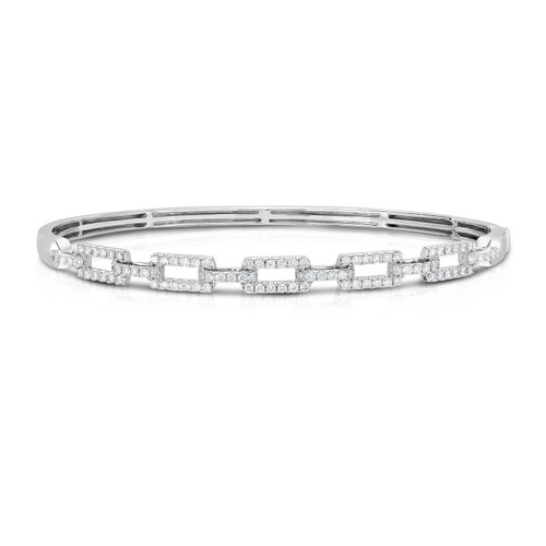 Diamond Link Bangle Bracelet [1BNGL0636]