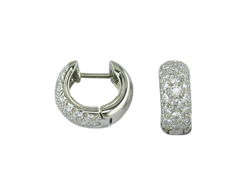 Diamond Huggie Earrings  [1EADX3961]