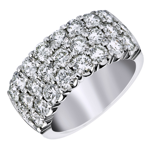 Three Row Diamond Ring [1WADX5613]