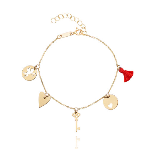 Gold Charm Bracelet [JBOTH0198]