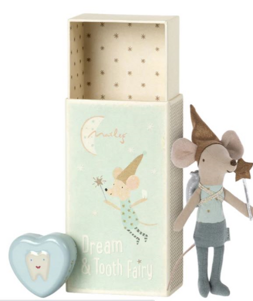Tooth Fairy Mouse in Matchbox Blue [GGBAB0013]